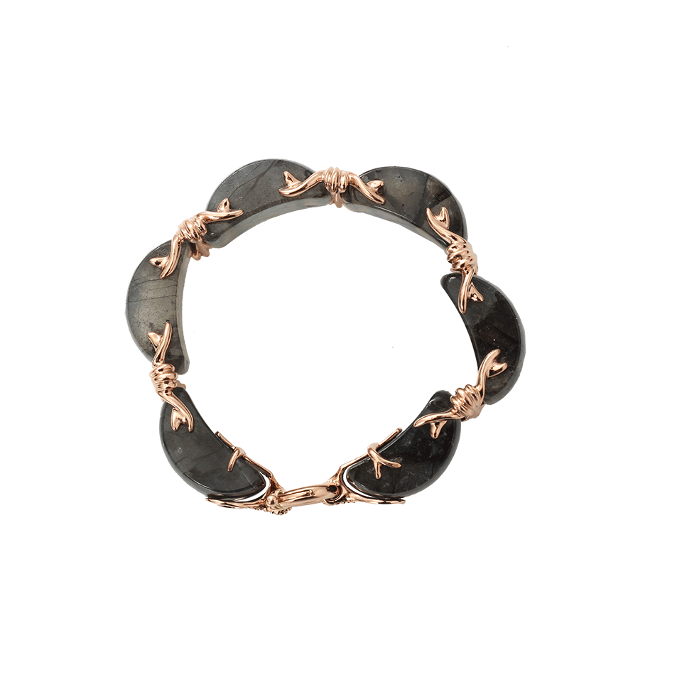 FEDERICA RETTORE-Nodo D'Amore Labradorite Bracelet-ROSE GOLD