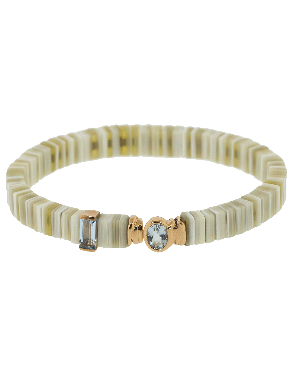 FEDERICA RETTORE-White Zebu Horn Bracelet-ROSE GOLD