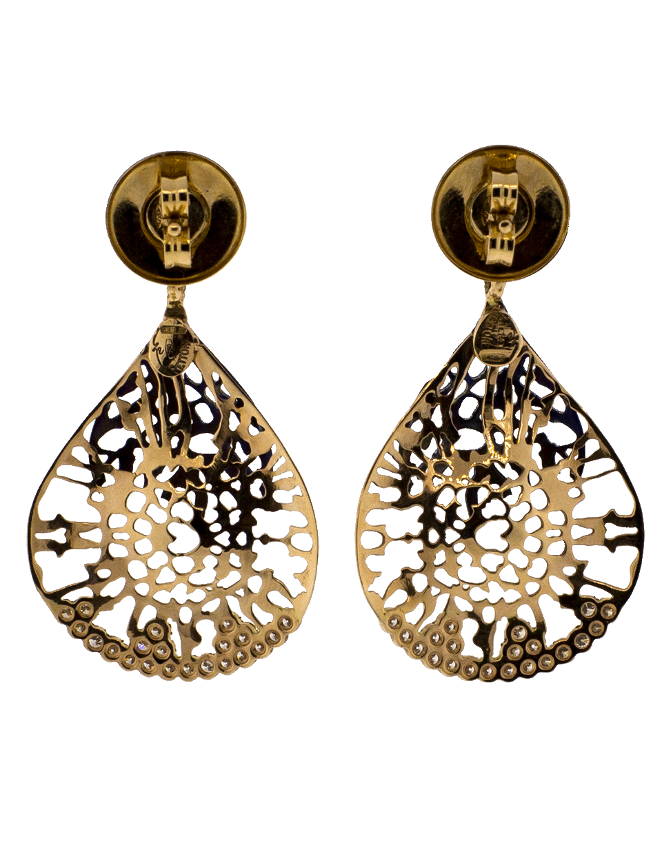 FEDERICA RETTORE-Gorgonia Diamond And Titanium Earrings-ROSE GOLD