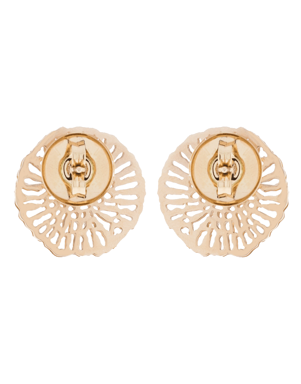 FEDERICA RETTORE-Gorgonia Diamond Stud Earrings-ROSE GOLD