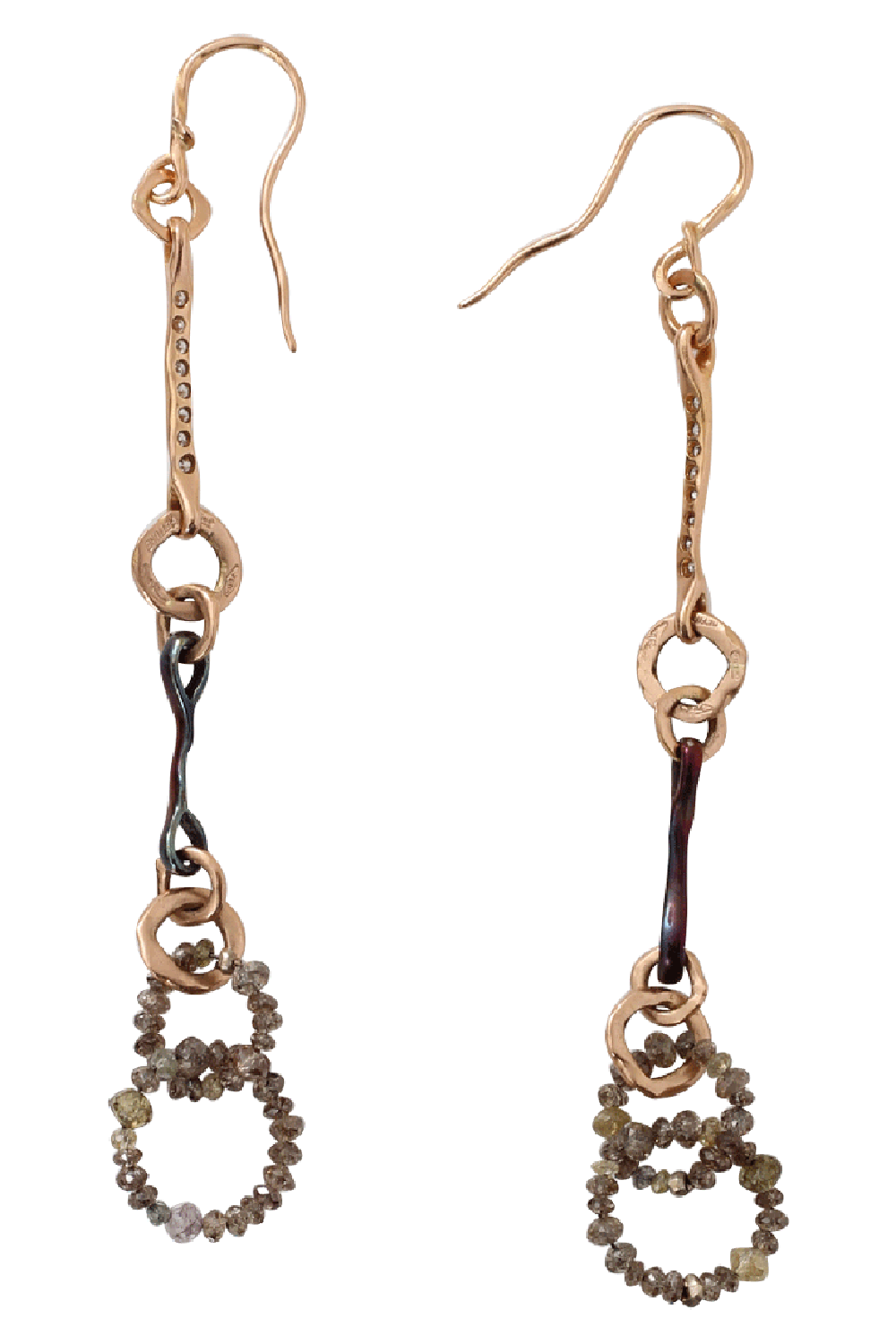 FEDERICA RETTORE-Nodi D'Amore Earrings-ROSE GOLD