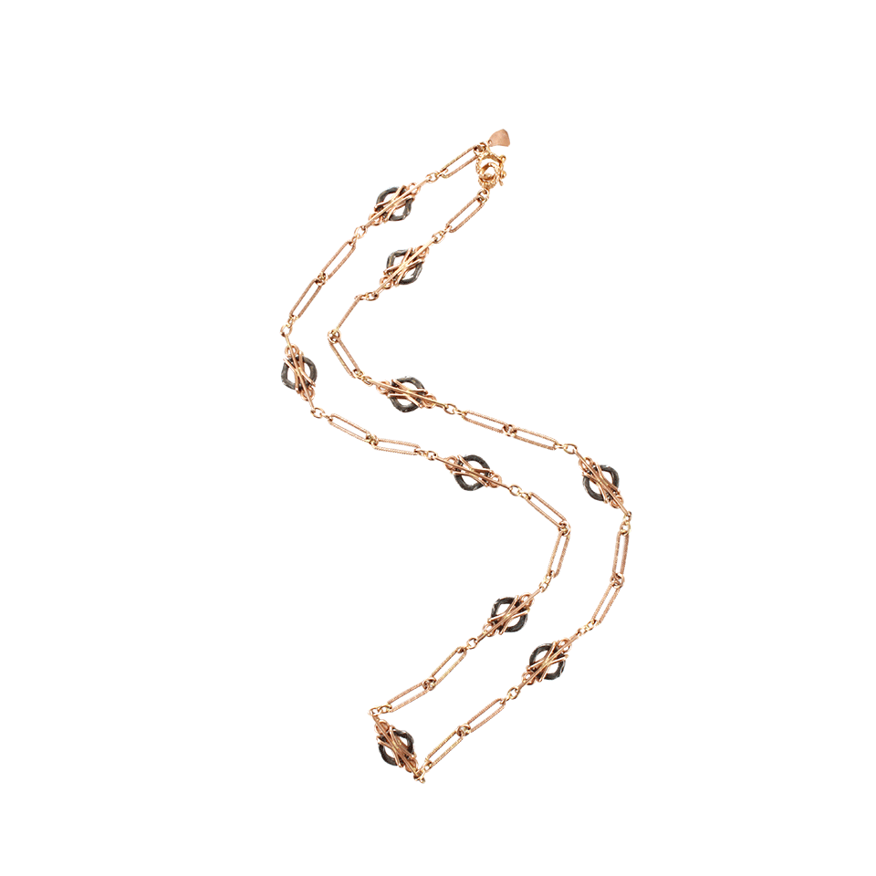 FEDERICA RETTORE-Chain Link Necklace-ROSE GOLD