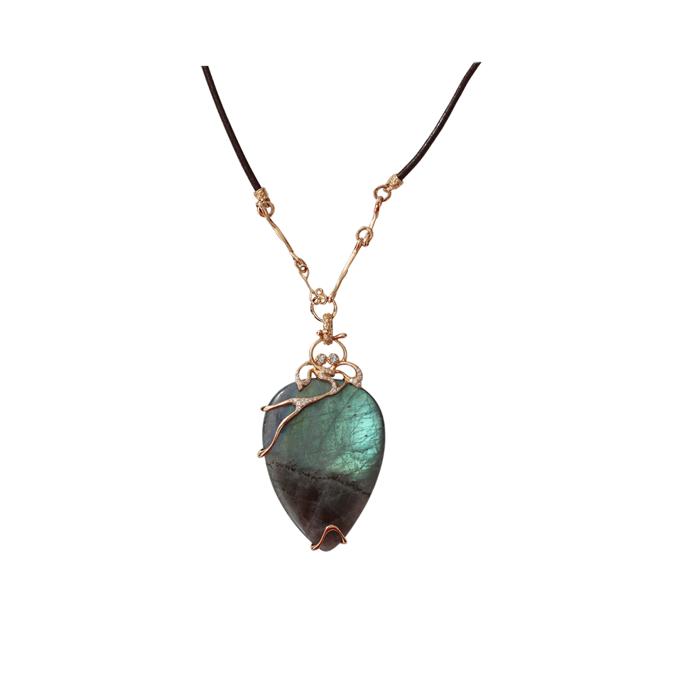 FEDERICA RETTORE-Giglio Labradorite Necklace-ROSE GOLD