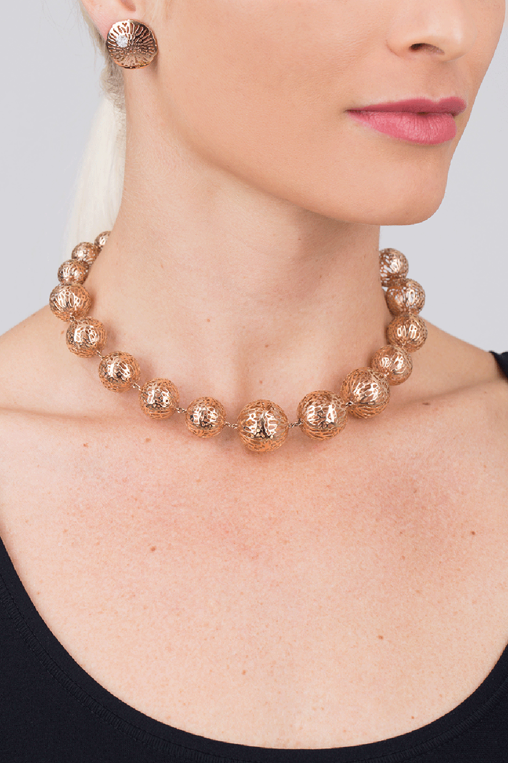 FEDERICA RETTORE-Gorgonia Necklace-ROSE GOLD