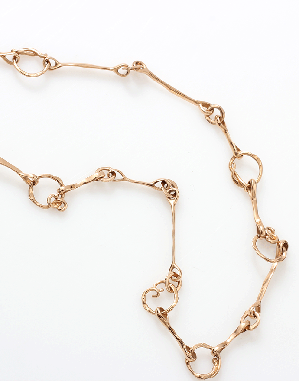 FEDERICA RETTORE-Nodi D'Amore Chain Necklace-ROSE GOLD
