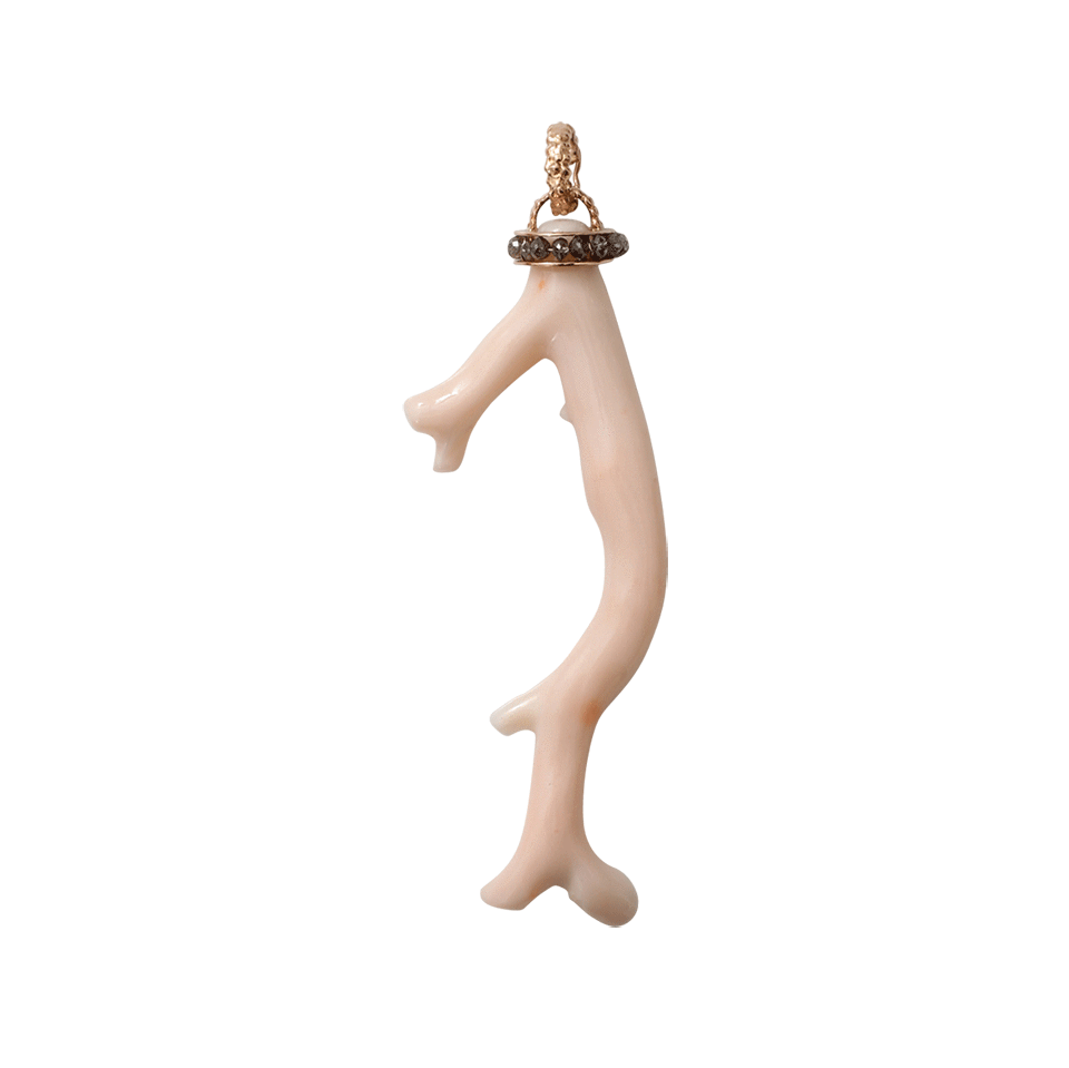 FEDERICA RETTORE-Coral Pendant-ROSE GOLD