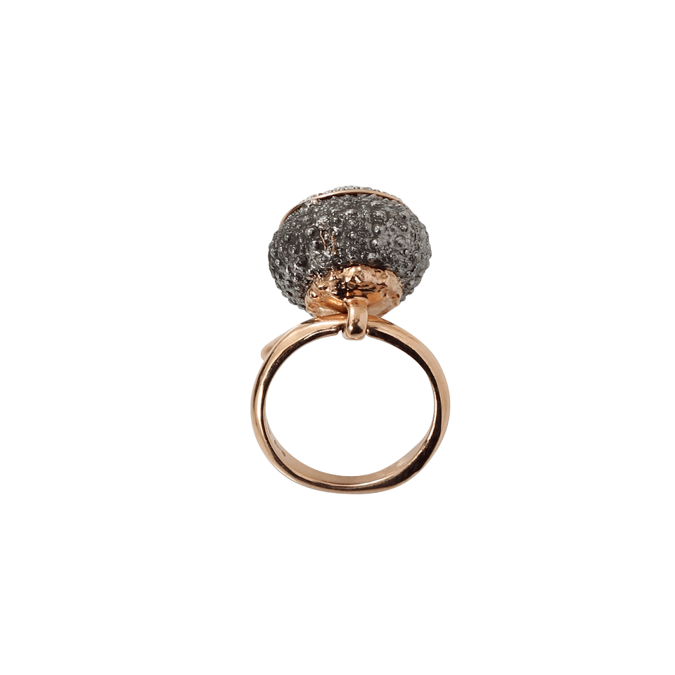 FEDERICA RETTORE-Campanellino Diamond Pave Ring-ROSE GOLD