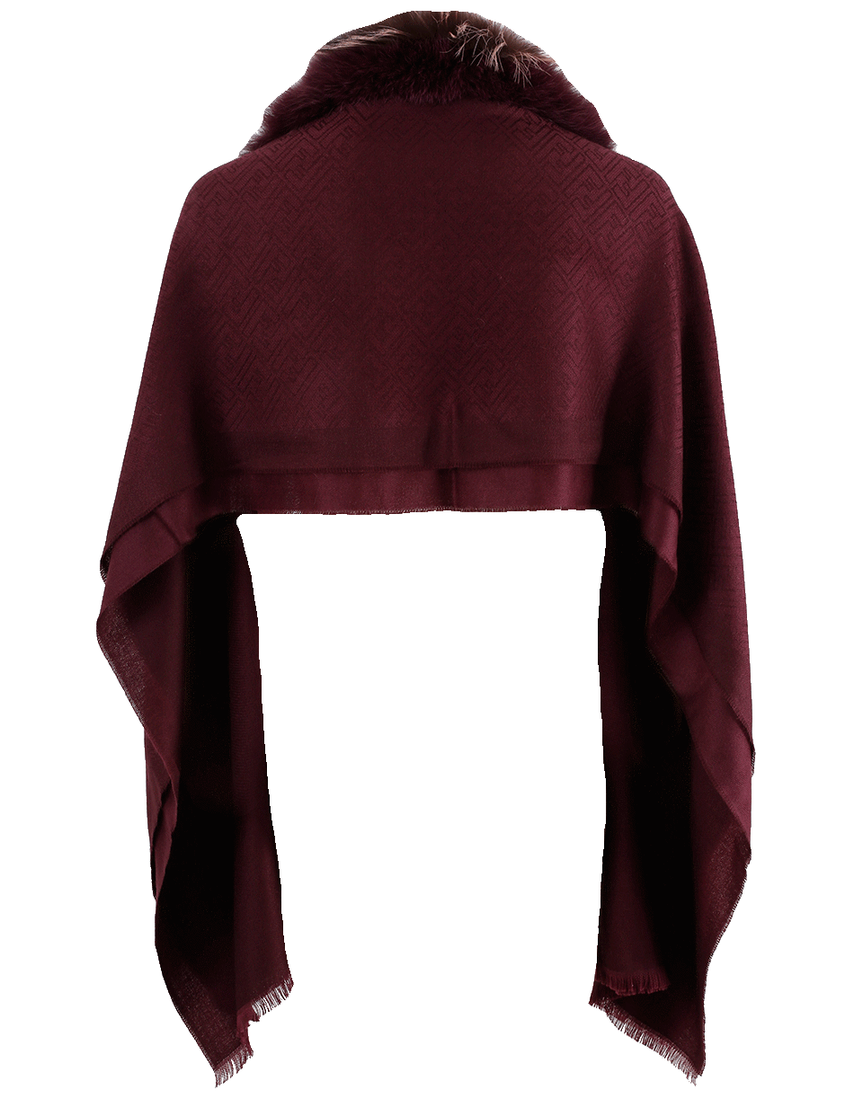 FENDI-New York Fur Stole-BURGUNDY