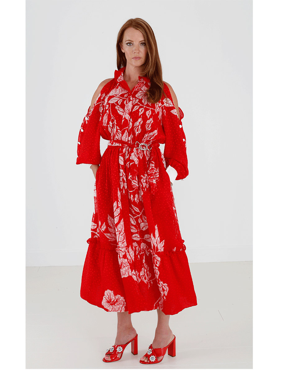 FENDI-Bloom Voile Dress-
