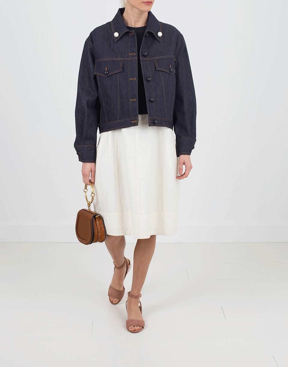 FENDI-Cropped Denim Jacket-