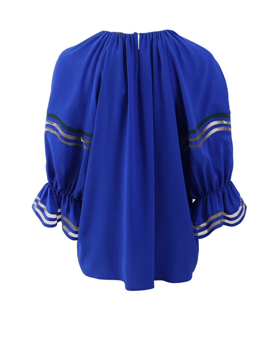 FENDI-Peasant Blouse-BLUBIRD
