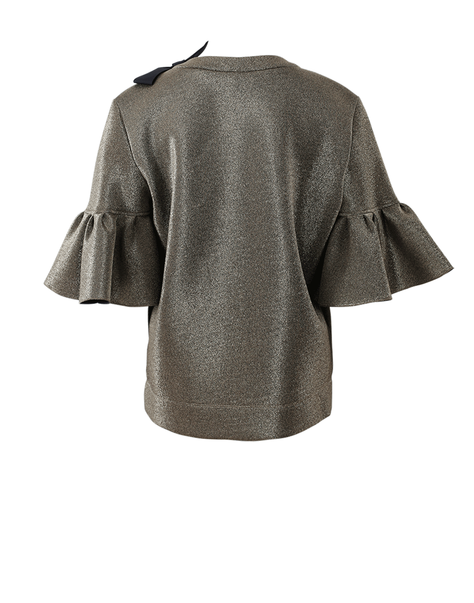 FENDI-Lace Scuba Top-