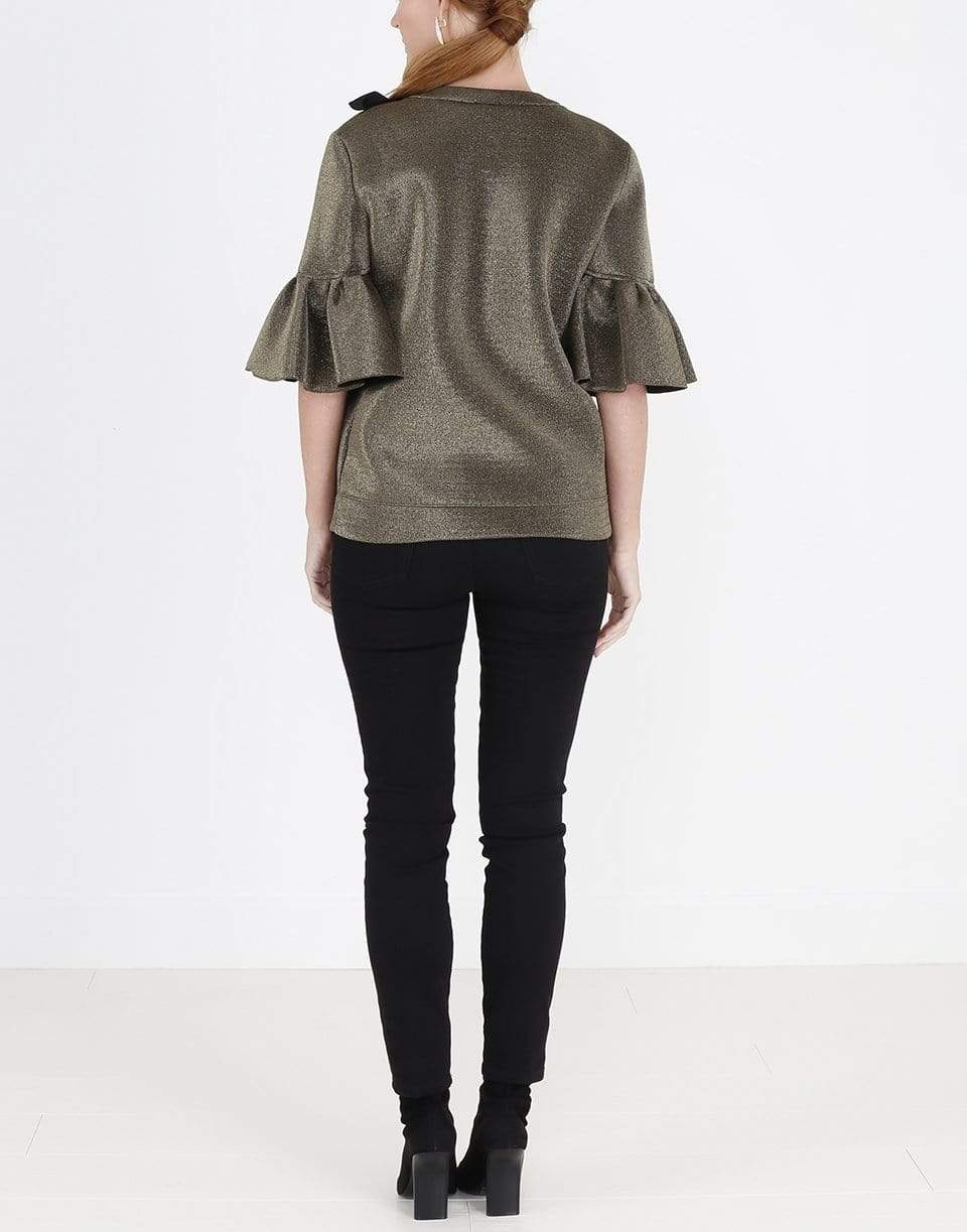 FENDI-Lace Scuba Top-
