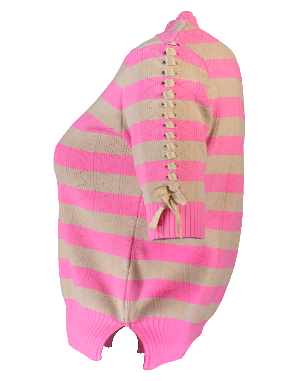 FENDI-Rugby Striped Knit Top-