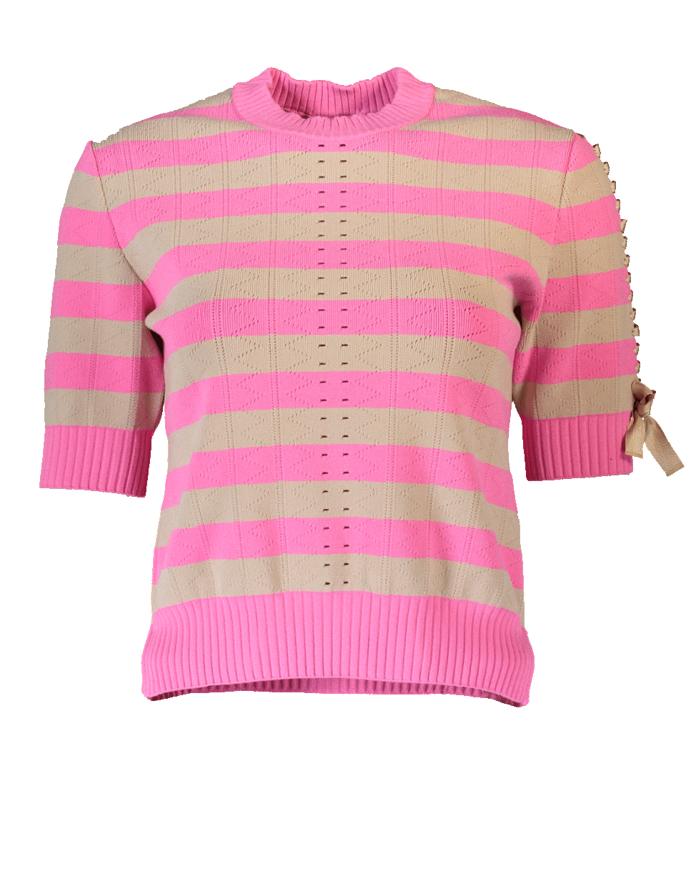 FENDI-Rugby Striped Knit Top-
