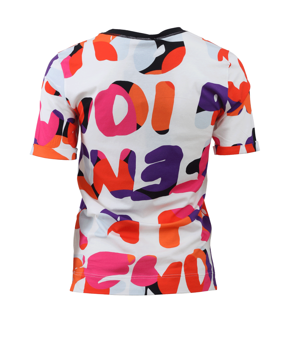 FENDI-Logo Beach Tee-