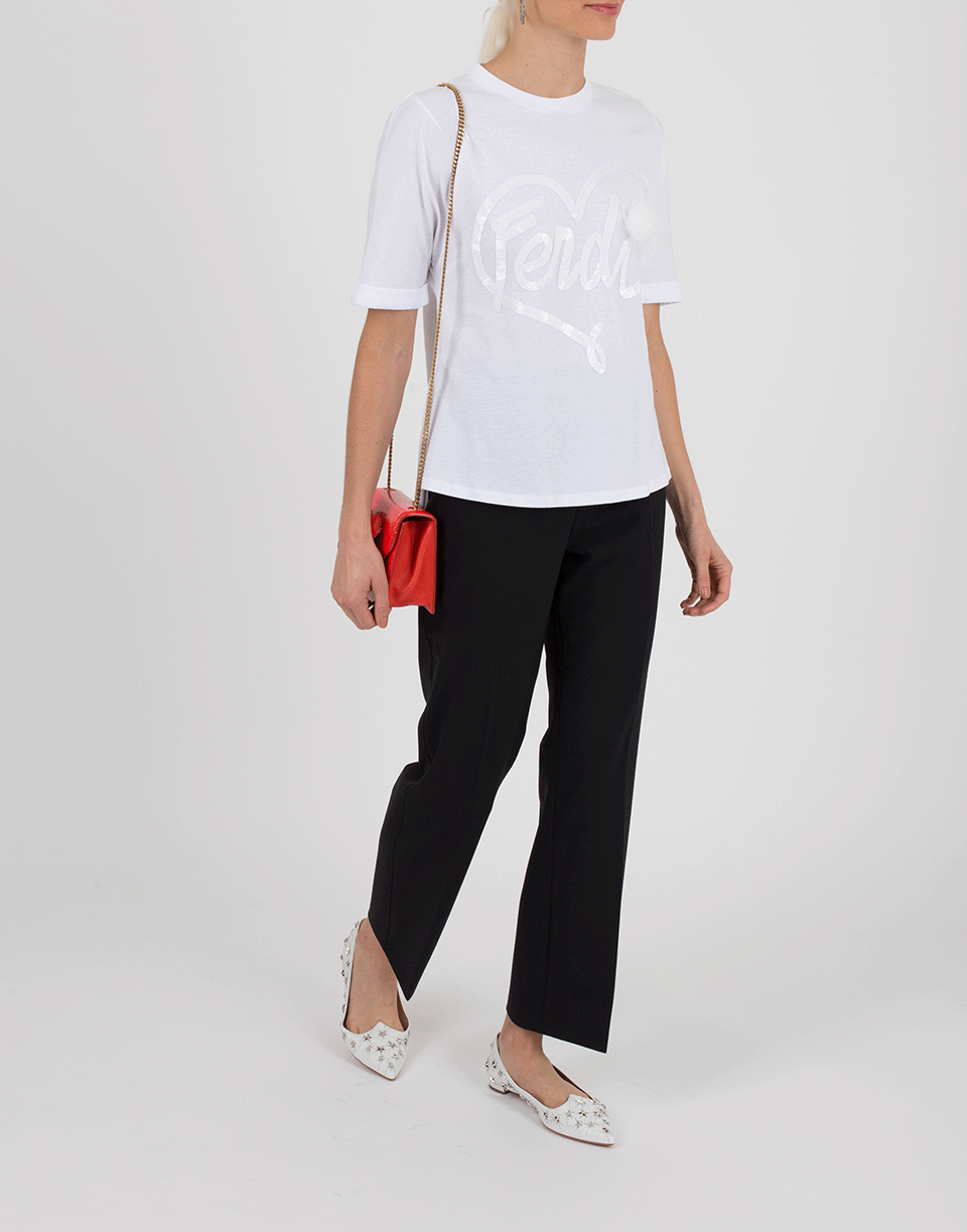 FENDI-Split Side T-Shirt-