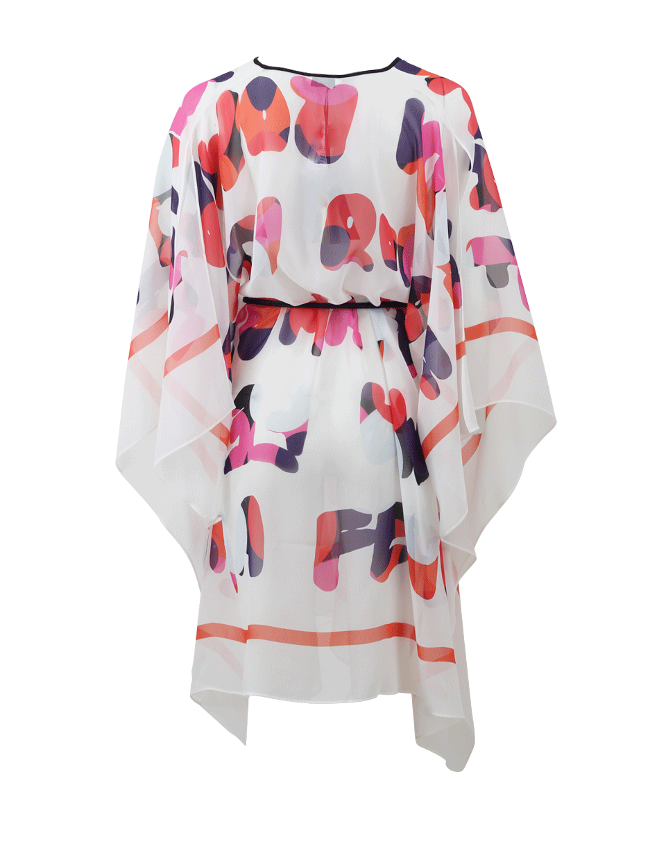 FENDI-Logo Beach Caftan-WHITE
