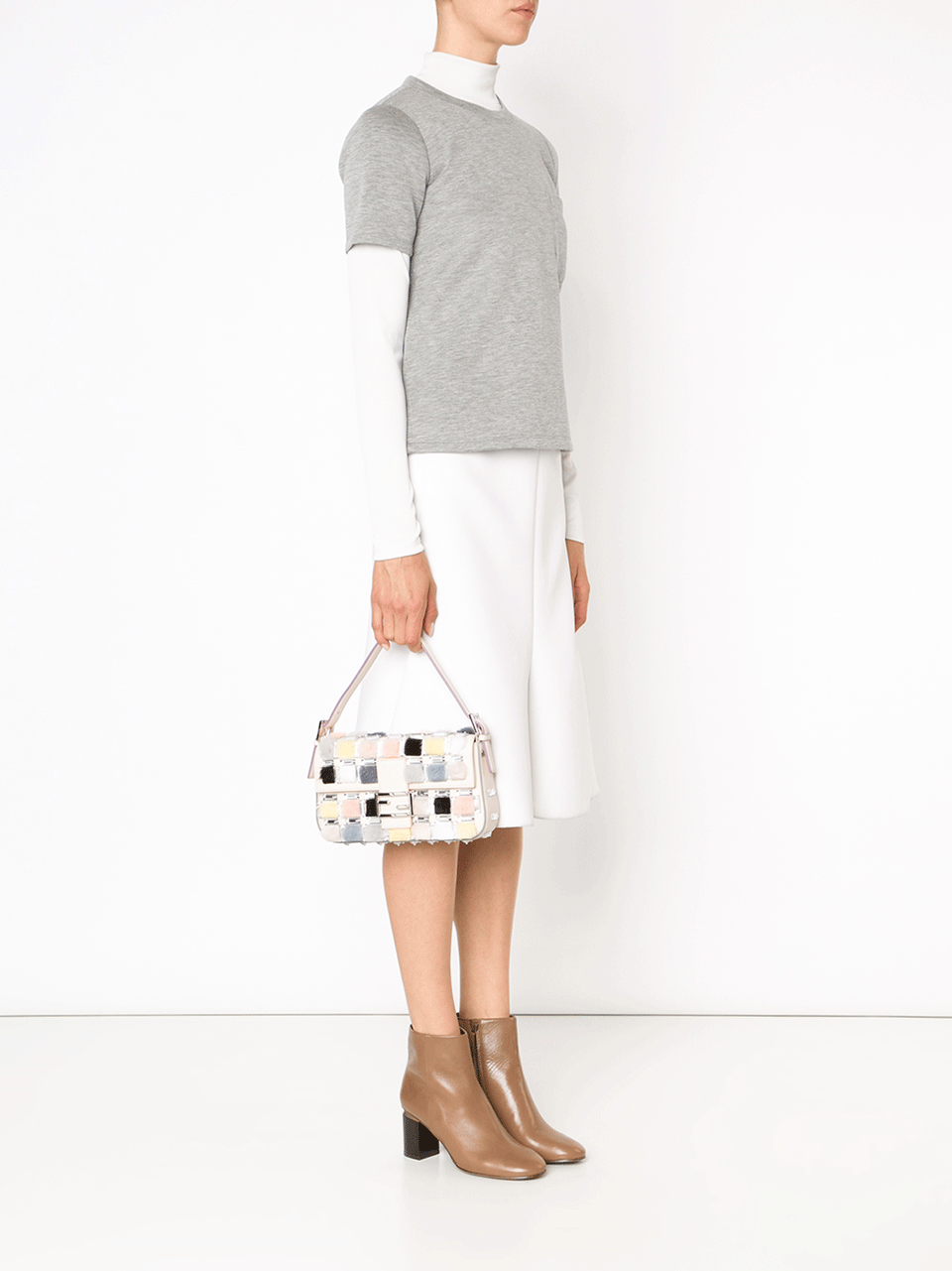 FENDI-Pom Pom Baguette-BEIGE