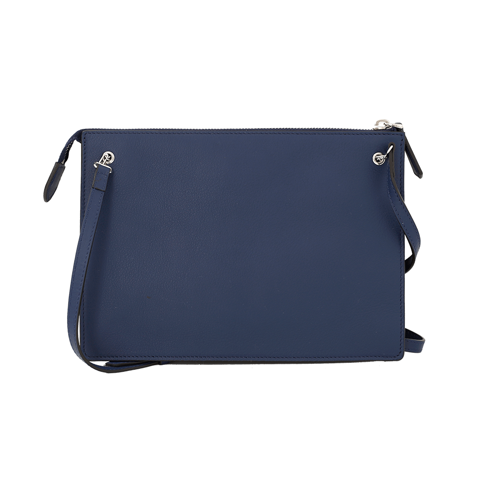 FENDI-2Jours Studded Pouch-BLUEBERR