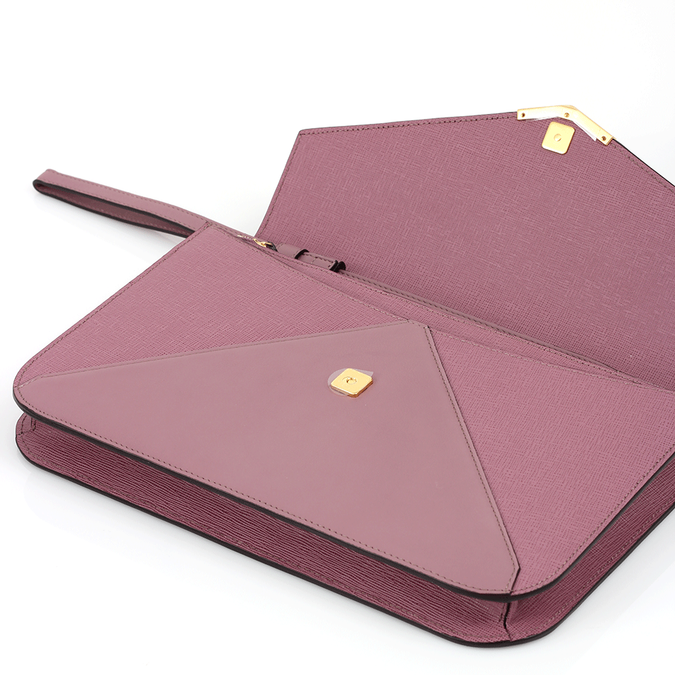FENDI-2Jours Large Envelope Clutch-LILAC