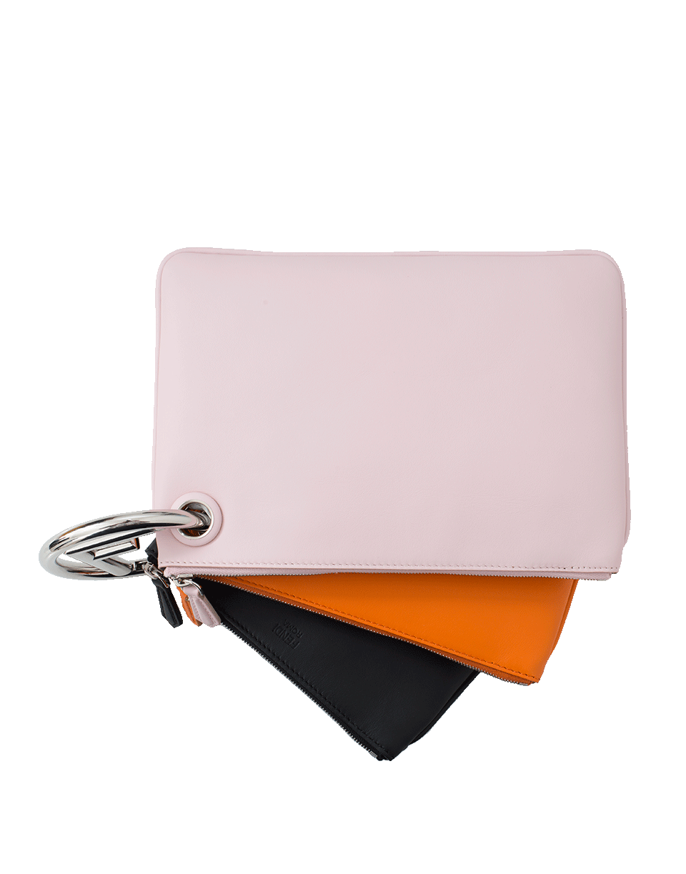 FENDI-Triplette Clutch-ORANGE