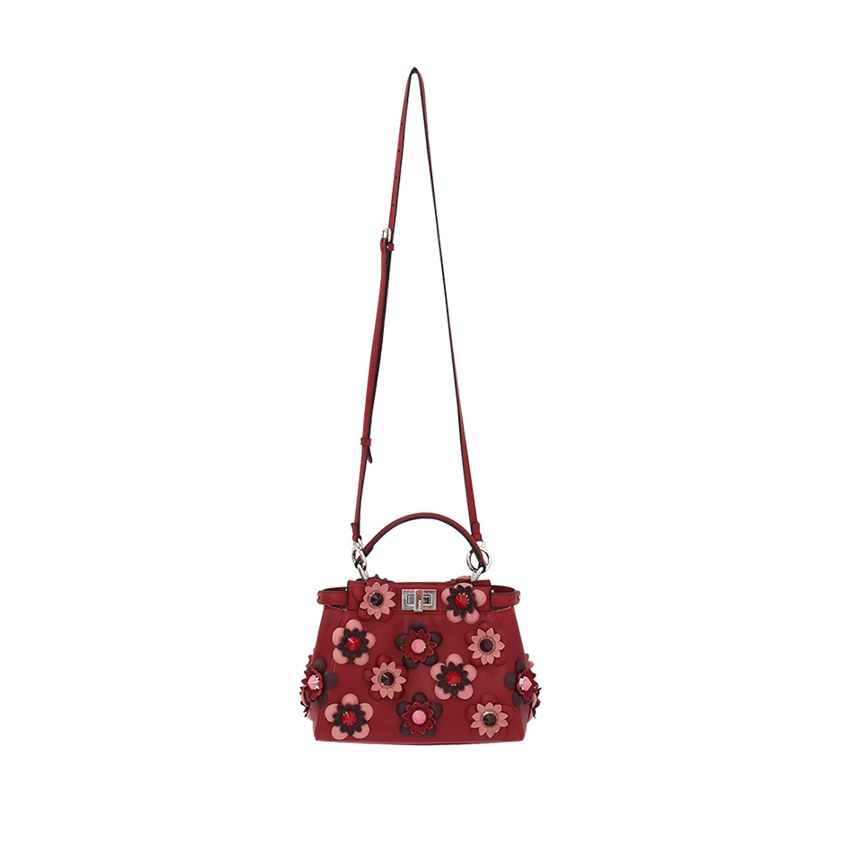FENDI-Floral Peekaboo Mini-RUBY