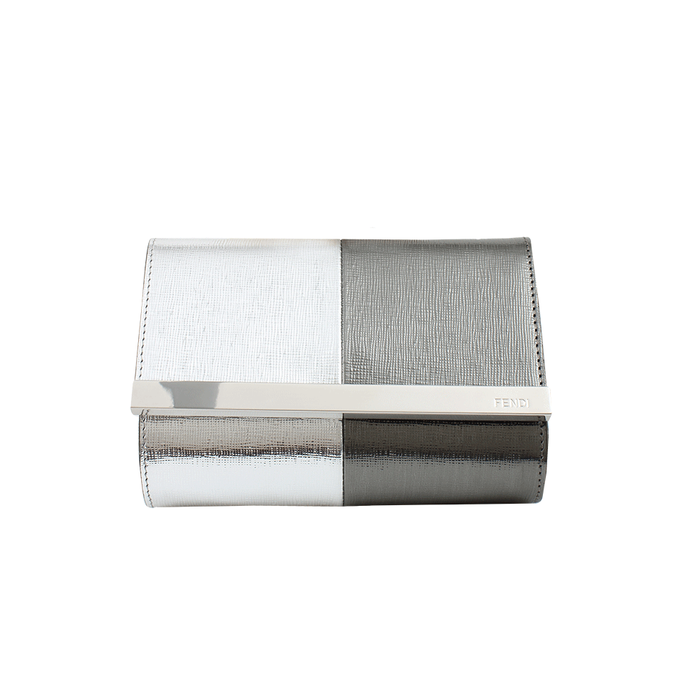 FENDI-Small Evening Pouch-SILVER