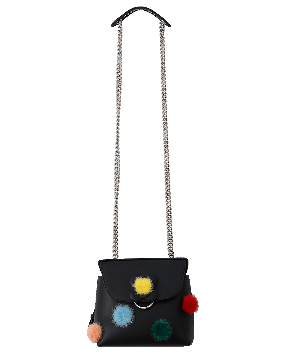 FENDI-Back To School Pom Pom Bag-BLACK