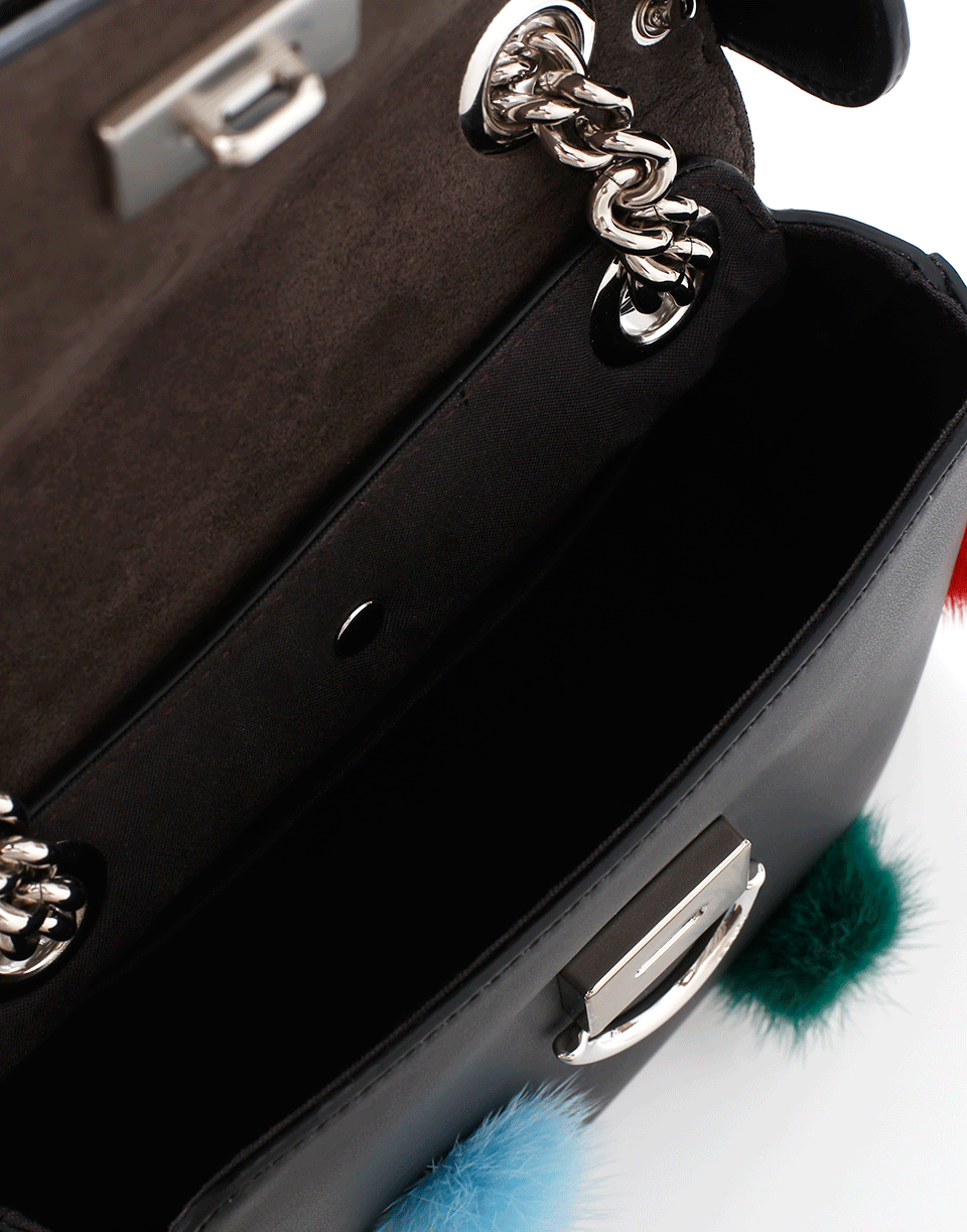 FENDI-Back To School Pom Pom Bag-BLACK