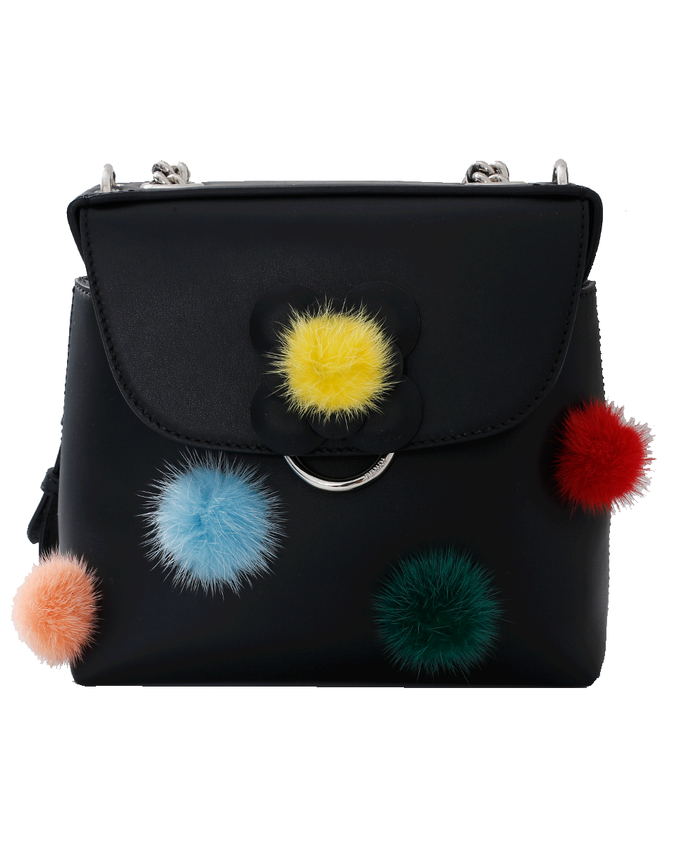 FENDI-Back To School Pom Pom Bag-BLACK