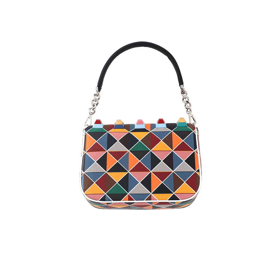 FENDI-Colored Stud Baguette-BLACK