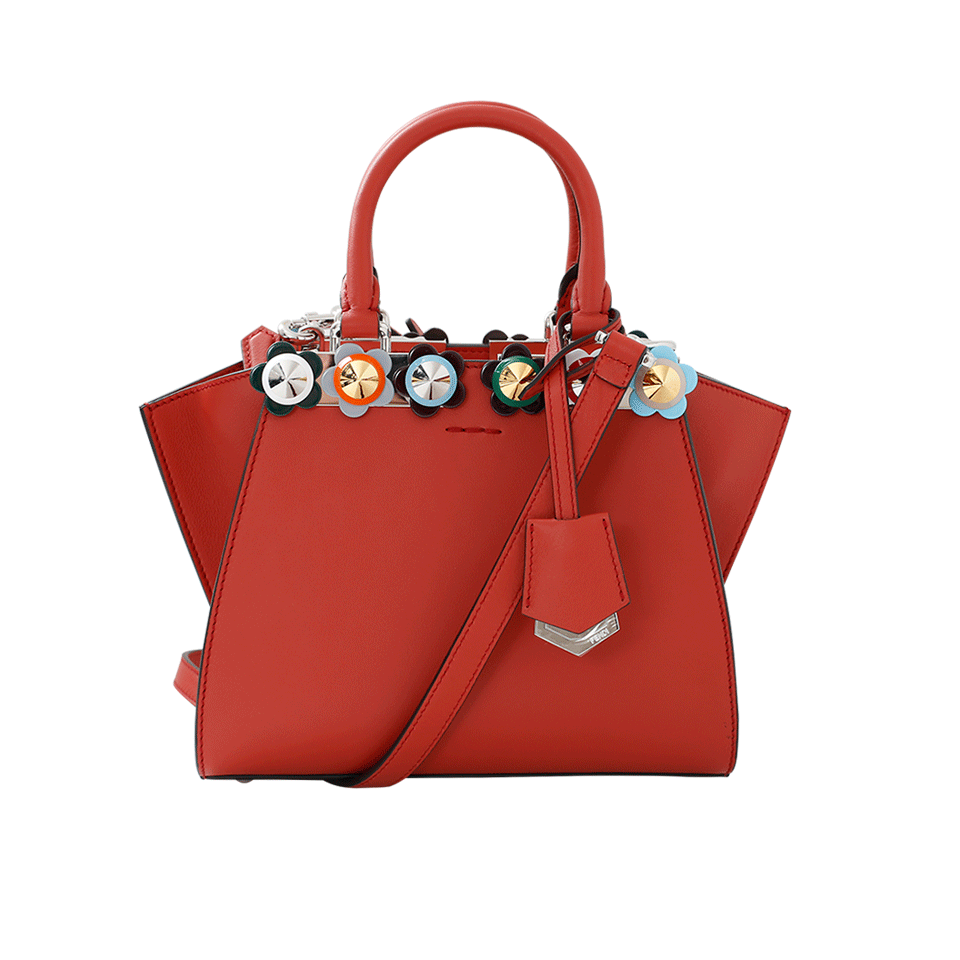 FENDI-3Jours Plexi Flower Mini Shopper Bag-BLDYMARY
