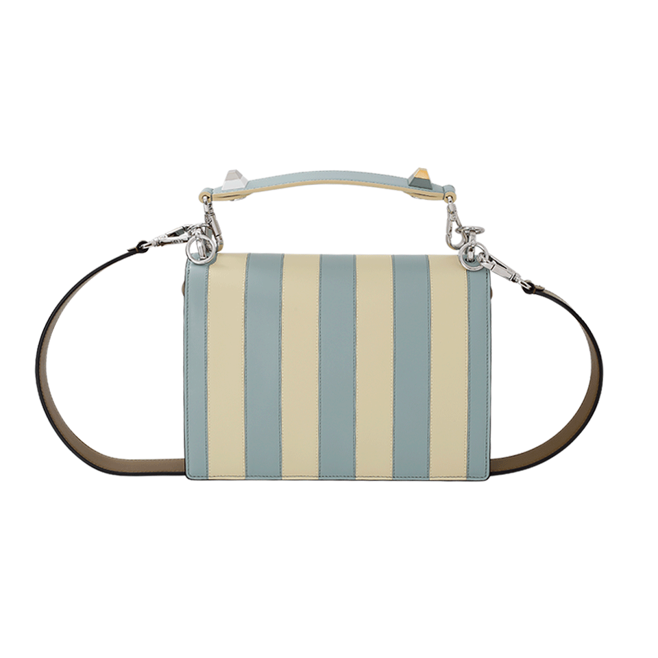 FENDI-Marquetry Studded Handbag-CAMALEON