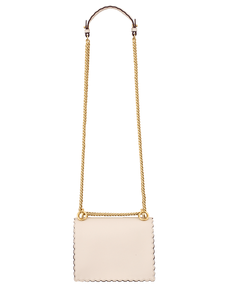 FENDI-Kan I Small Bag With Scallop Chain-CAMELIA