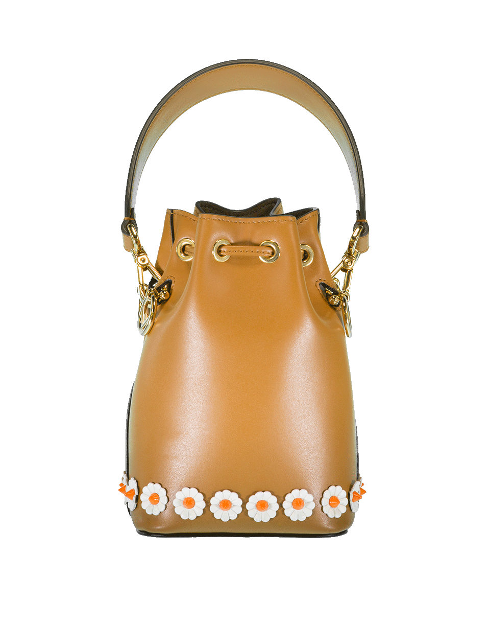 FENDI-Mini Bucket Floral Bag-CARAMEL