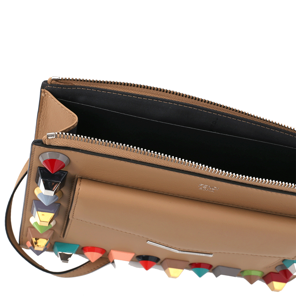 FENDI-Studded 2Jours-CUOIO