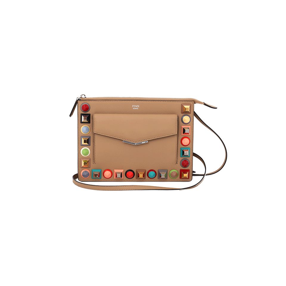 FENDI-Studded 2Jours-CUOIO