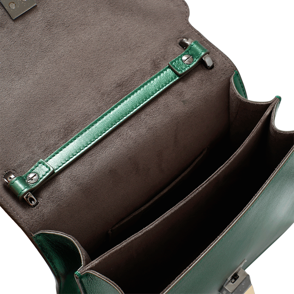 FENDI-Metallic Mini Kan I-EMERALD