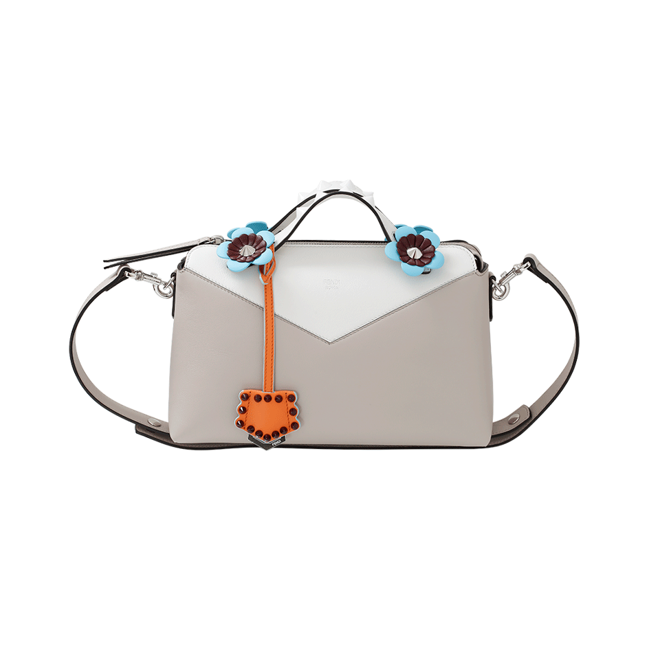 FENDI-By The Way Color Block Bag-GRY/WHT