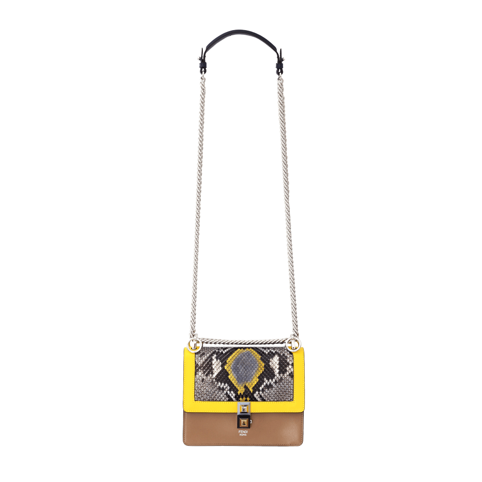 FENDI-Mini Kan I Shoulder Bag-LEM/ASH