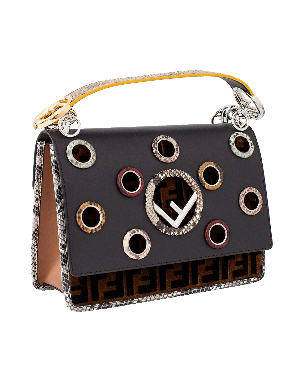 FENDI-Sfilata Kan I Logo Shoulder Bag-TOBACCO
