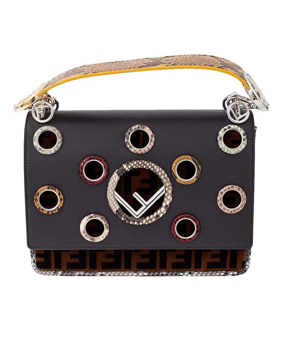 FENDI-Sfilata Kan I Logo Shoulder Bag-TOBACCO
