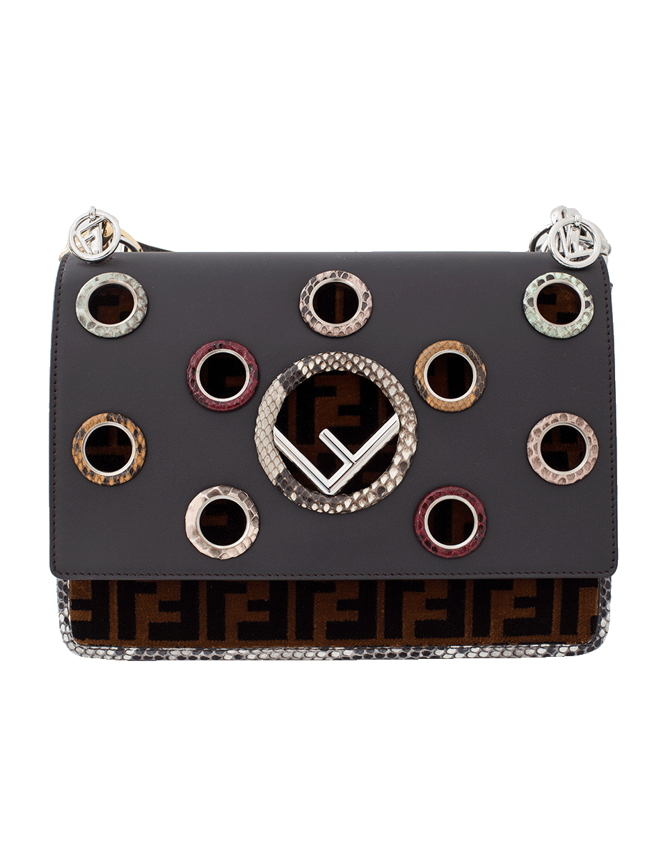 FENDI-Sfilata Kan I Logo Shoulder Bag-TOBACCO