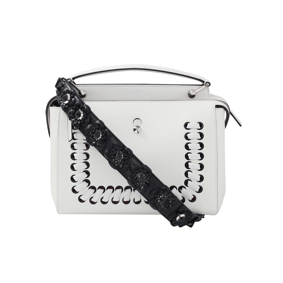 FENDI-Strap You Floral Purse Strap-BLACK