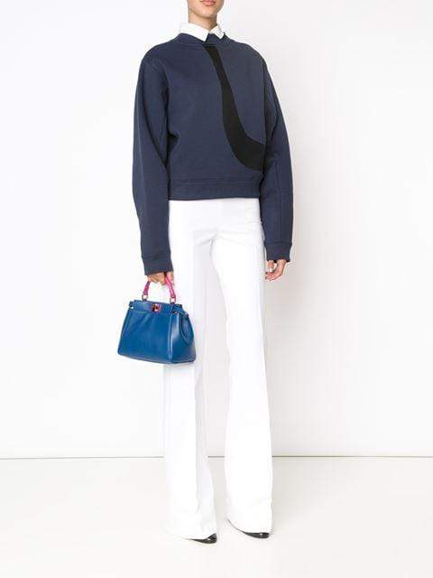 FENDI-Peekaboo Mini-BLUE/PNK