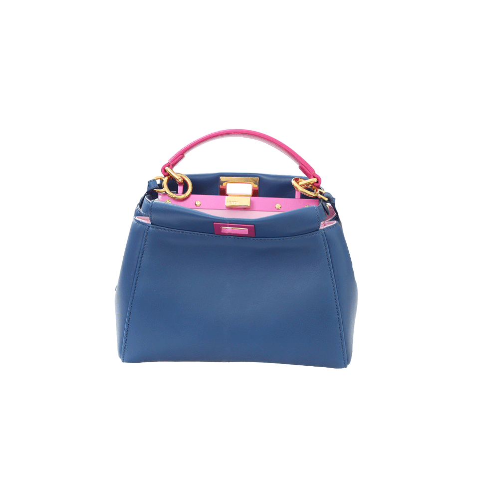 FENDI-Peekaboo Mini-BLUE/PNK