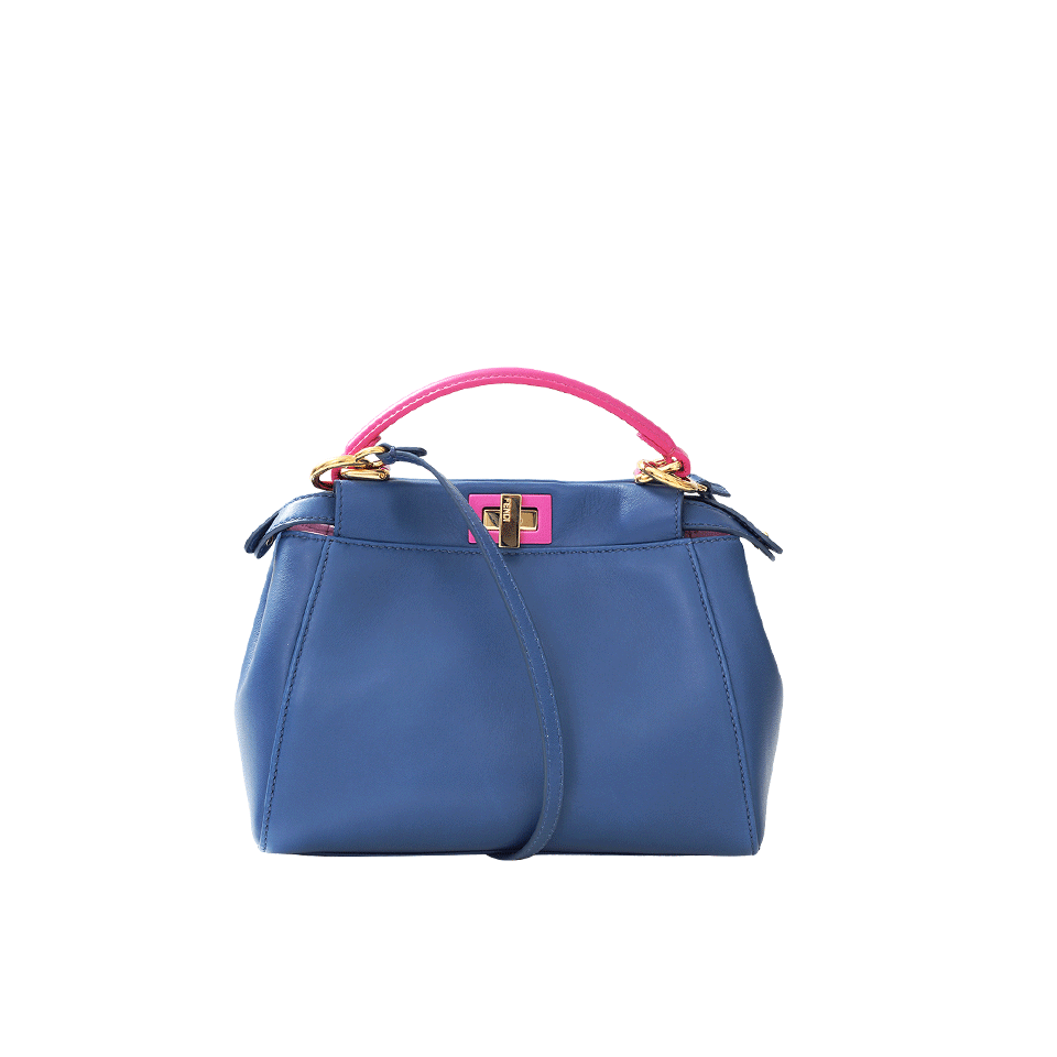 FENDI-Peekaboo Mini-BLUE/PNK