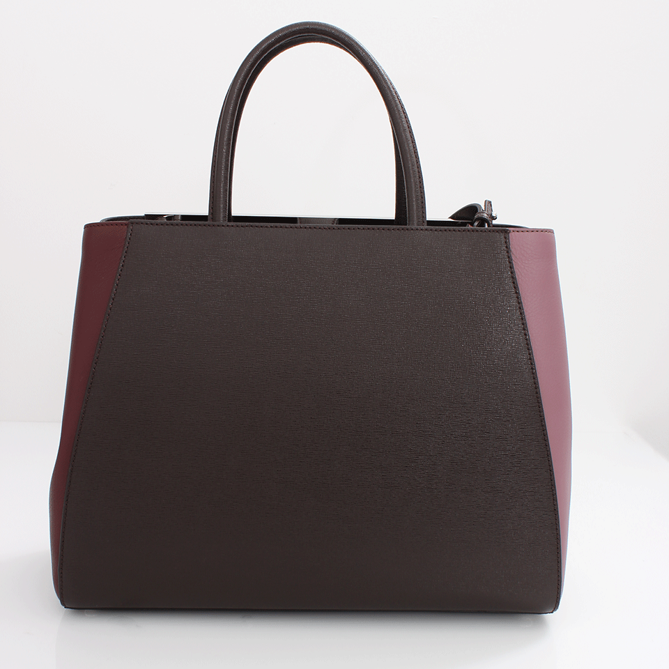 FENDI-2Jours Medium Shopping Bag-CAFE