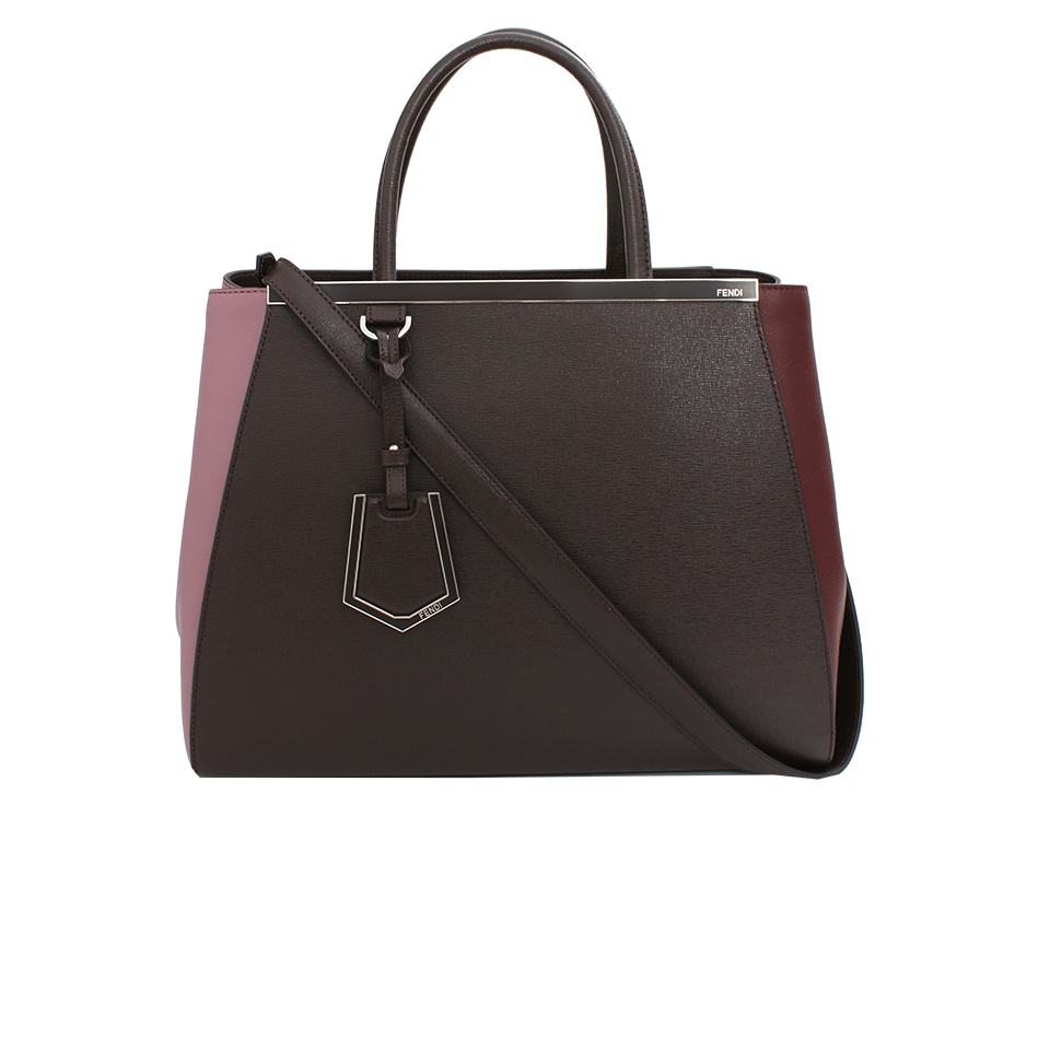FENDI-2Jours Medium Shopping Bag-CAFE